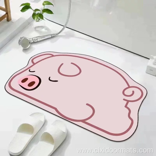 Irregular Soft Cartoon Cute Non-slip Bath Mat